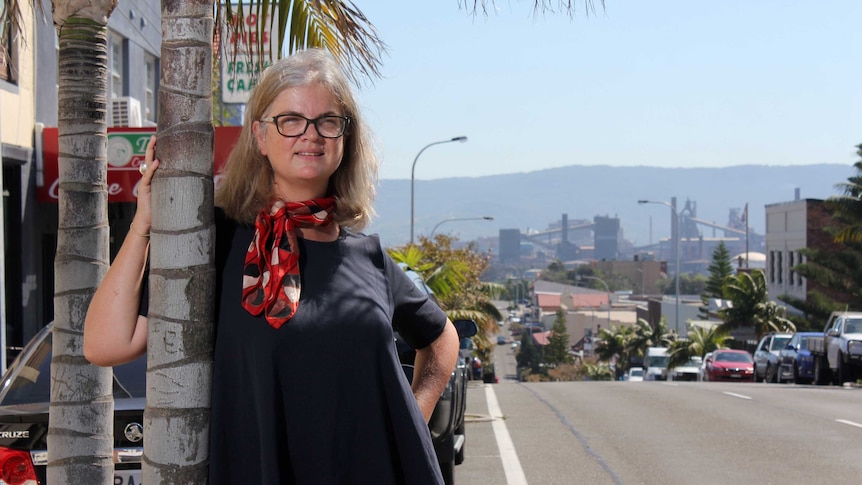 Ann Louise Rentell stands at the top of Wentworth Street.