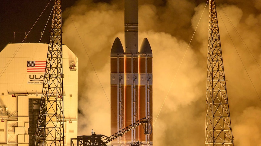 The launch was delayed by a day after a last-minute technical problem on Saturday. (Photo: AP/NASA/Bill Ingalls)
