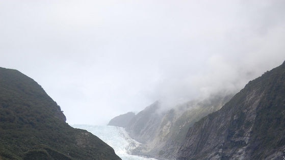 John Parisis was at the Franz Josef Glacier in the South Island when he became wedged