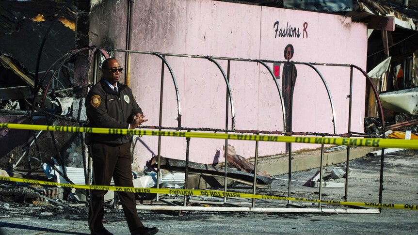 Ferguson retail burned out