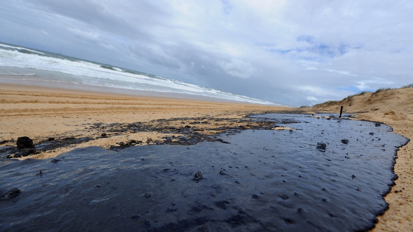 Oil washes up on Queensland beaches