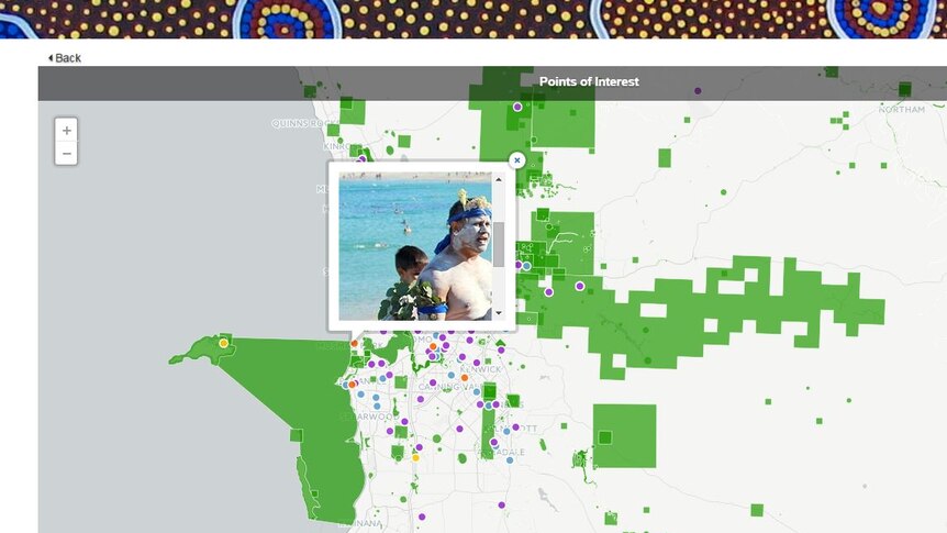 On Country Indigenous interactive map screenshot.