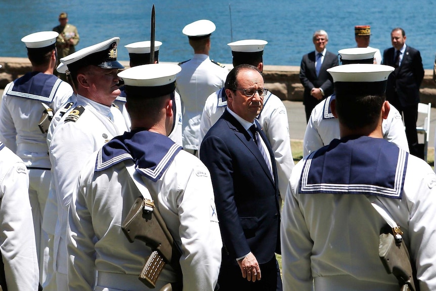 French president Francois Hollande in Sydney