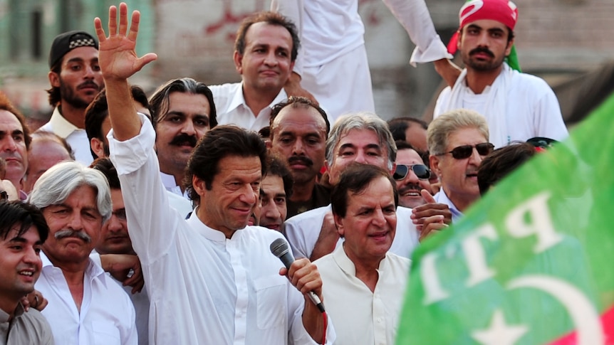 Imran Khan at rally
