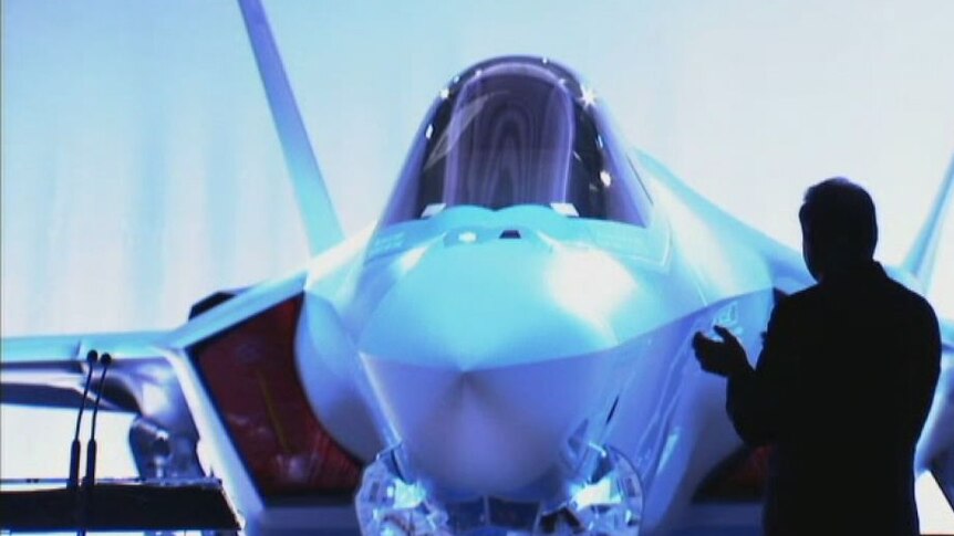 The new Joint Strike Fighter jet, due to come into service at Williamtown RAAF base from 2022.