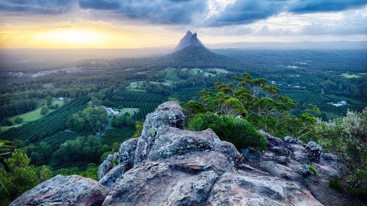 Rock climber feared dead after falling 40m in Queensland's Glass House Mountains