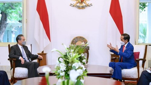 Jokowi dan Wang Yi