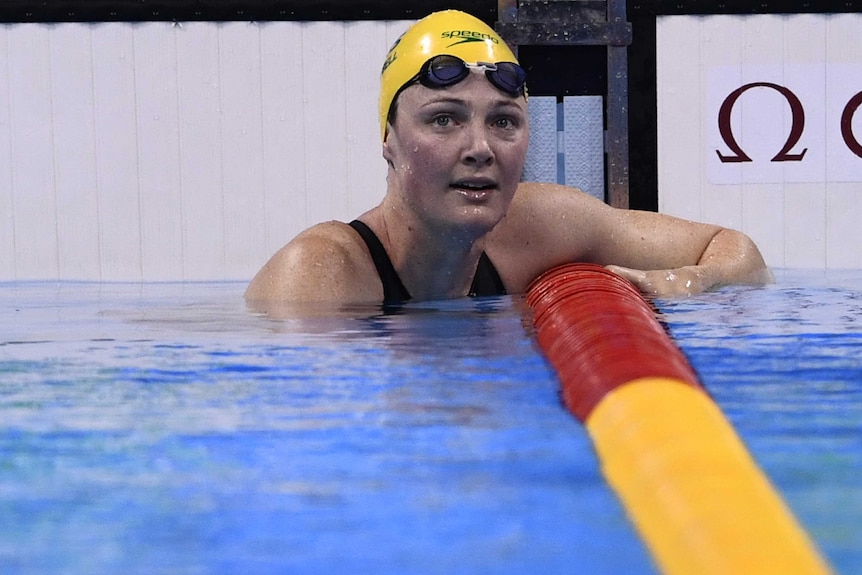 Cate Campbell after the 100m freestyle final