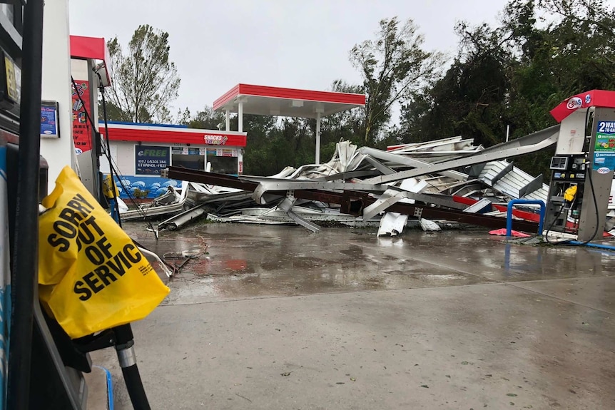 Service station damaged in Wilmington