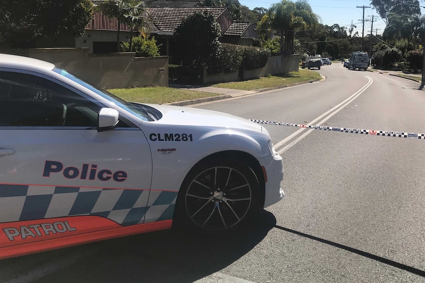 Police outside the home at Sutherland.