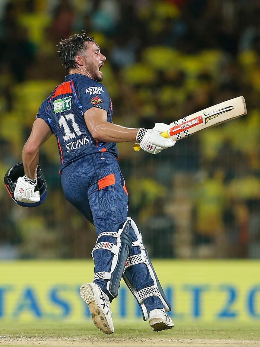 Marcus Stoinis breaks IPL century drought, smashing Super Giants to victory in another run-fest