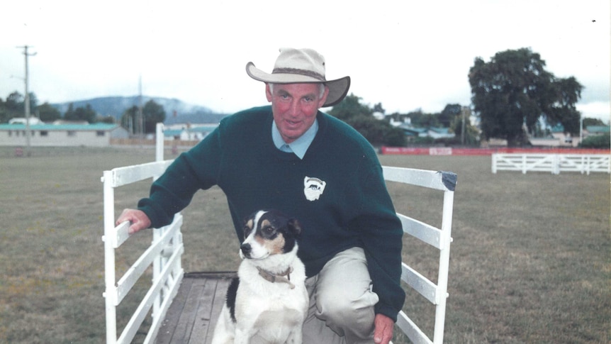 Malcolm Taylor and one of his former dogs 'Chloe'