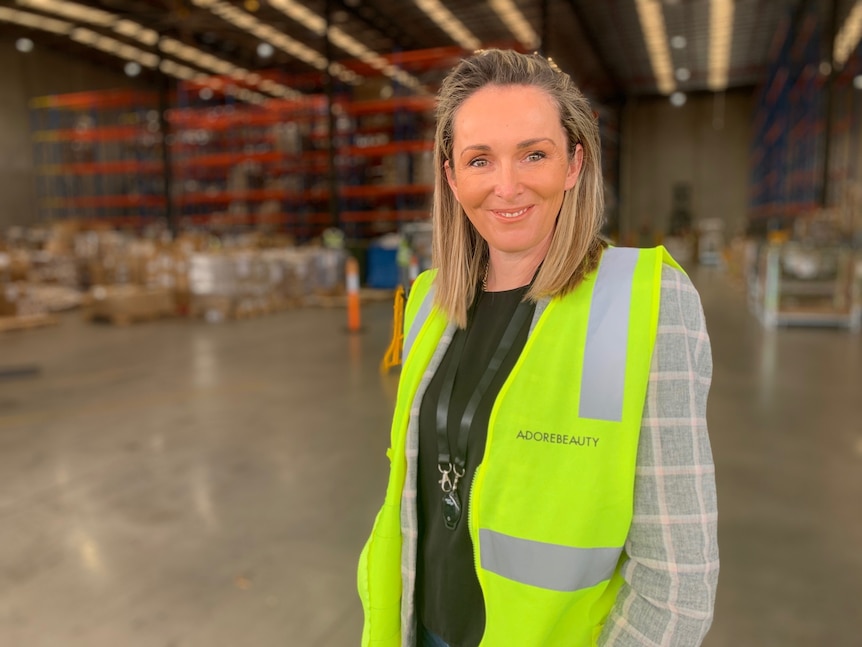 Tennealle O'Shannessy wears a yellow high-vis vest