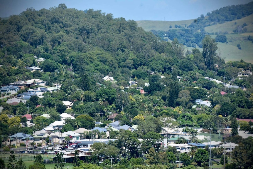 The town of Lismore in NSW.