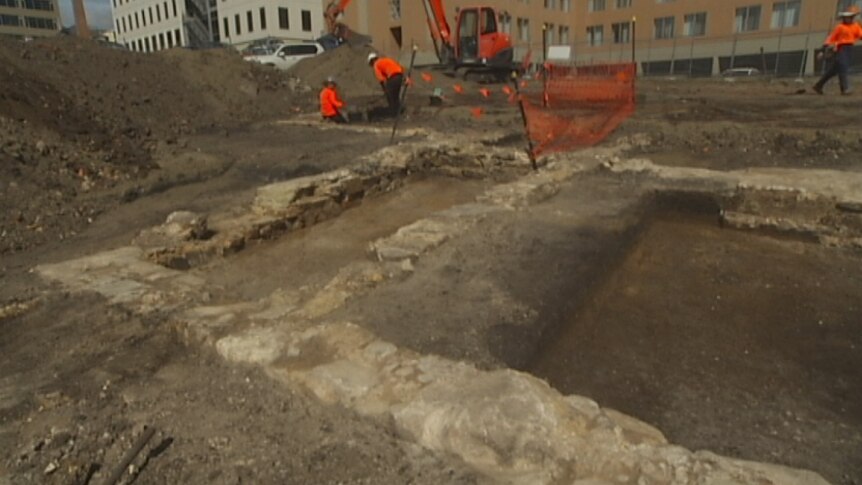 Montpellier Retreat foundations exposed