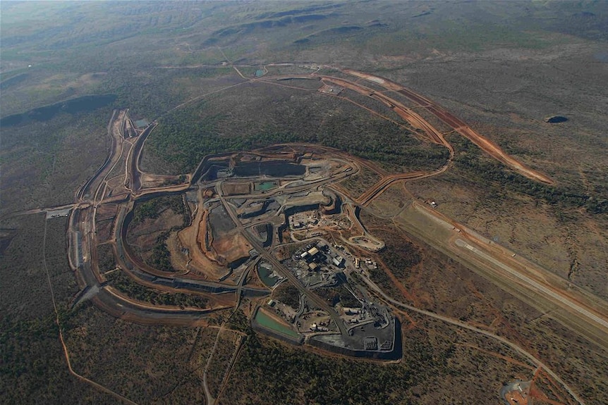 An aerial view of McArthur River Mine.