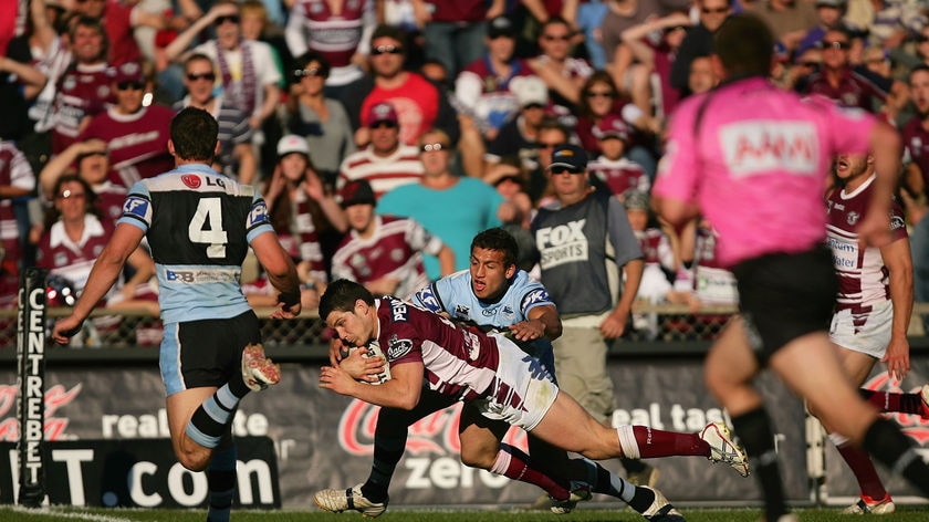 Versatile...Farrar slotted in at full-back, centre and on the wing for Manly this season. (file photo)