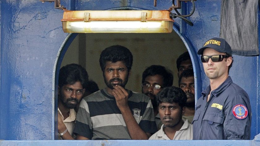 Seventy-eight Australia-bound Sri Lankans have been refusing to leave the Oceanic Viking