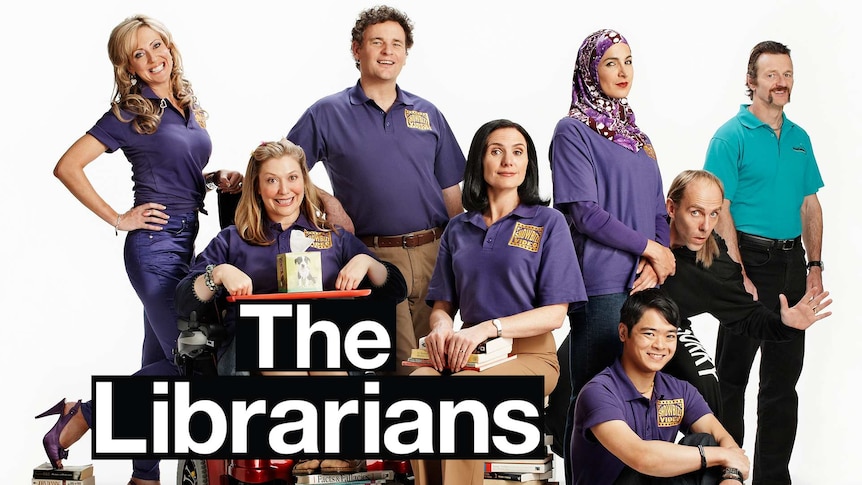 The cast of The Librarians