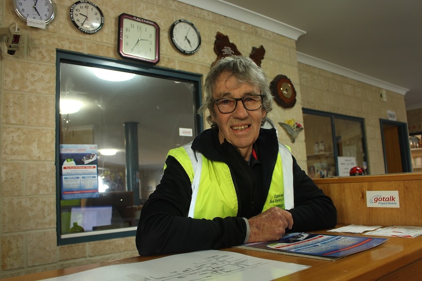 Fred Lochowicz stands near the entrance to the seafarers' centre