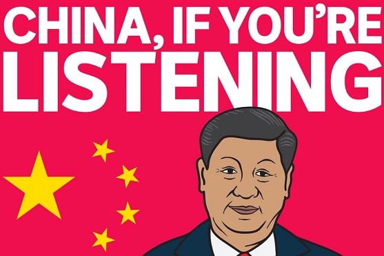 China if you're listening logo