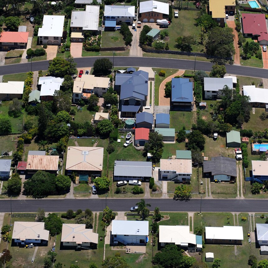 Residential housing in Gladstone in central Queensland