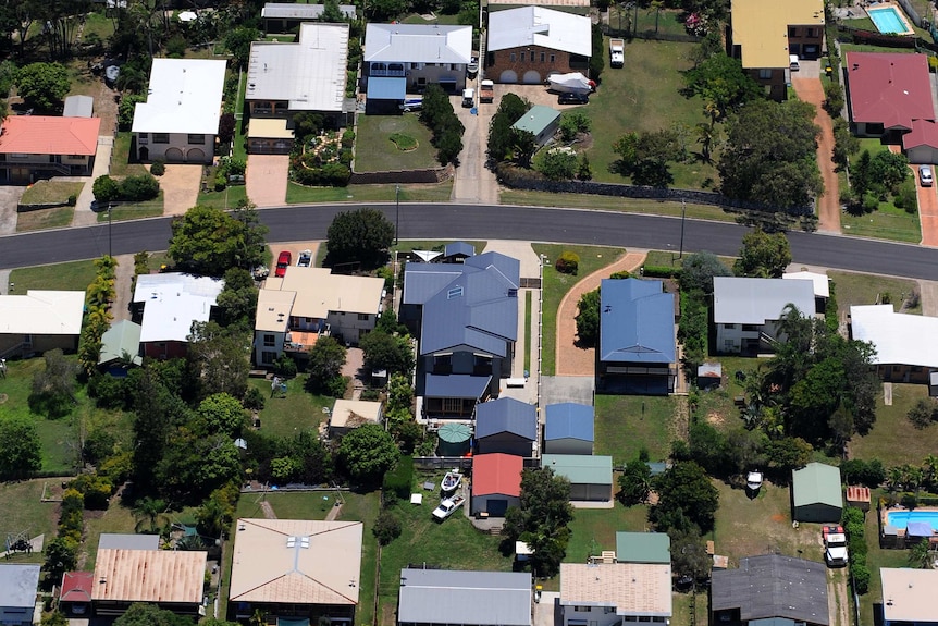 Residential housing in Gladstone in central Queensland.