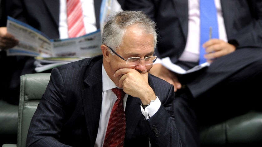 Opposition Leader Malcolm Turnbull in Question Time