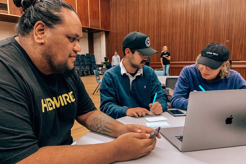 Dre at the 2021 Youth Ideas Lab held in Broken Hill in June