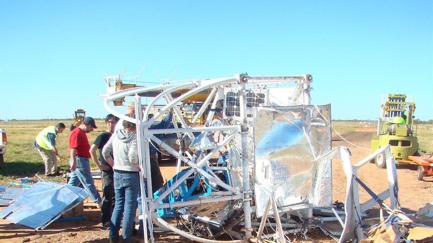 What was left of the payload after last year's crash.