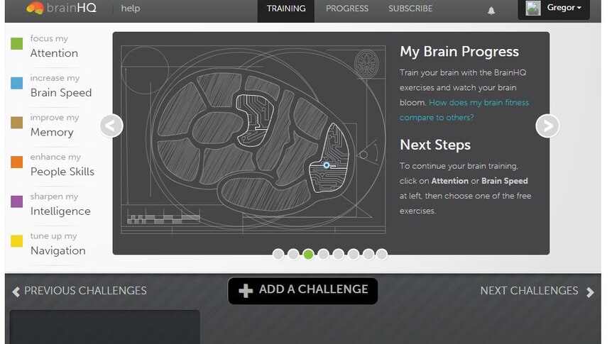 Brain HQ online mental exercise