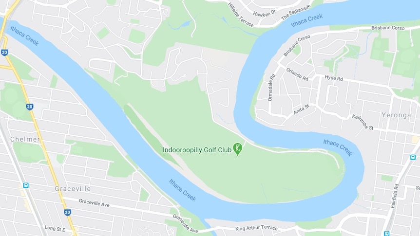 google maps glitch sees brisbane river