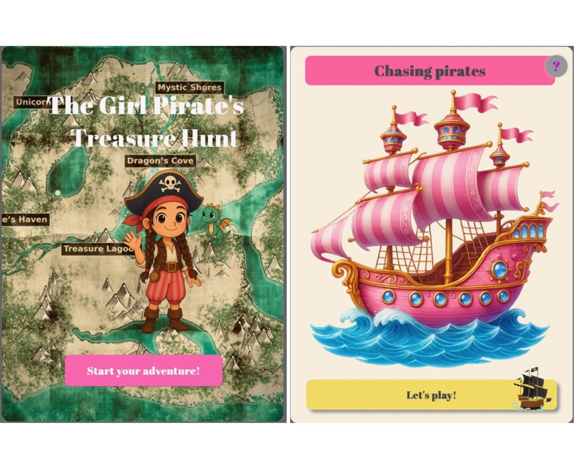 A collage of two screenshots of the game play