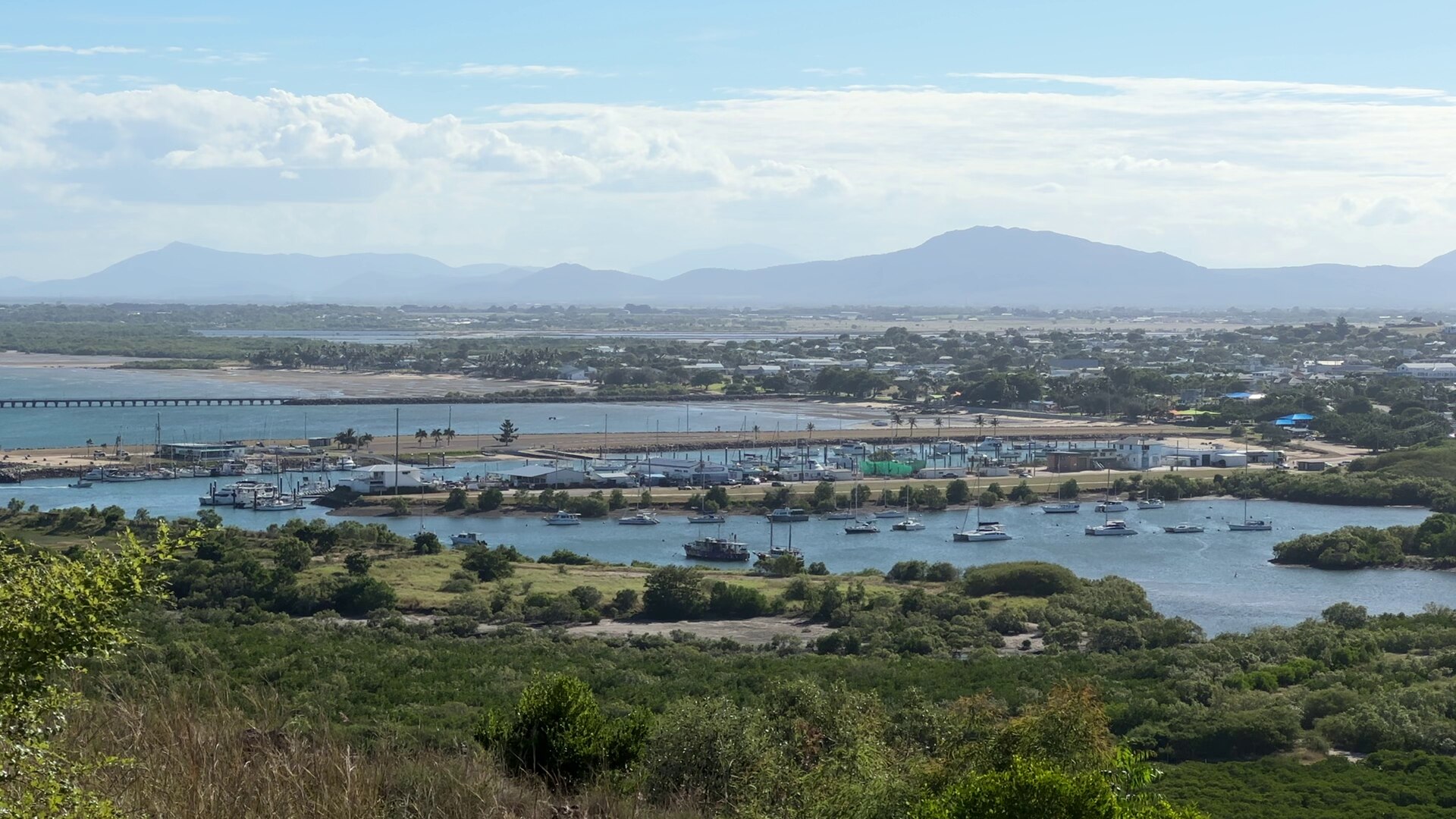 View of Bowen from lookout spot. 