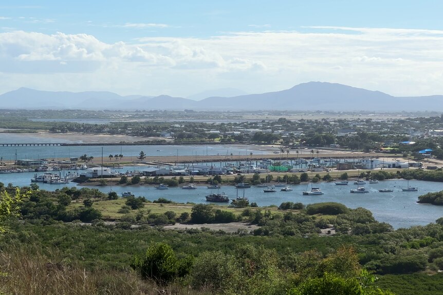 View of Bowen from lookout spot. 