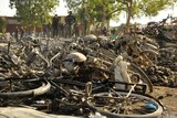 Wreckage at Kano Central Mosque, Nigeria