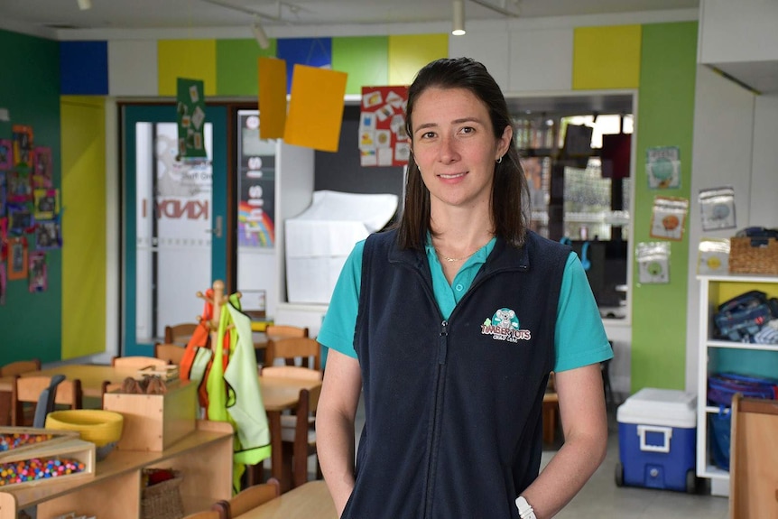 A childcare centre worker
