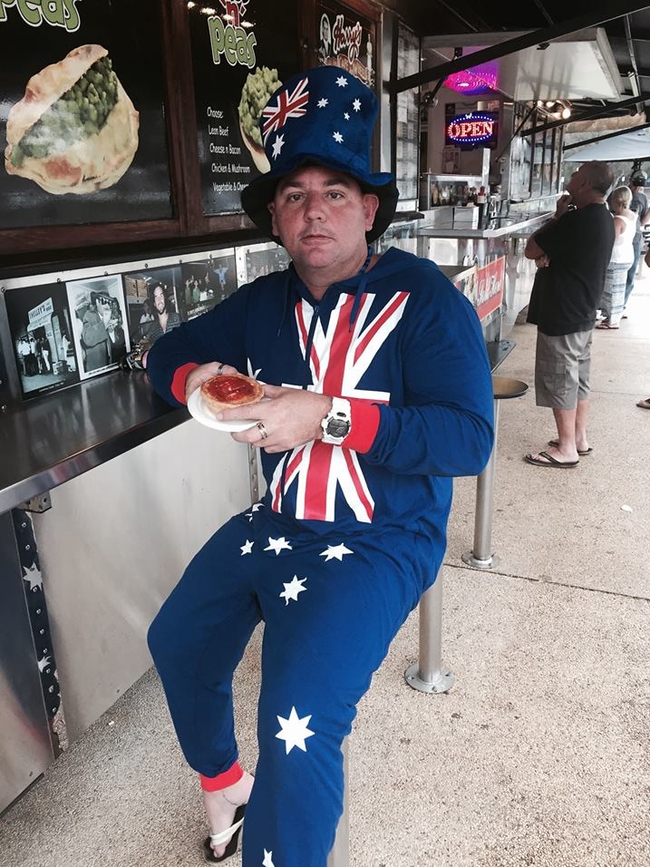 Meat pie for breakfast at Harry's Cafe de Wheels