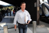 Michael Ravbar, the Queensland CFMEU's state secretary leaving the Magistrate Court in Brisbane on Thursday.