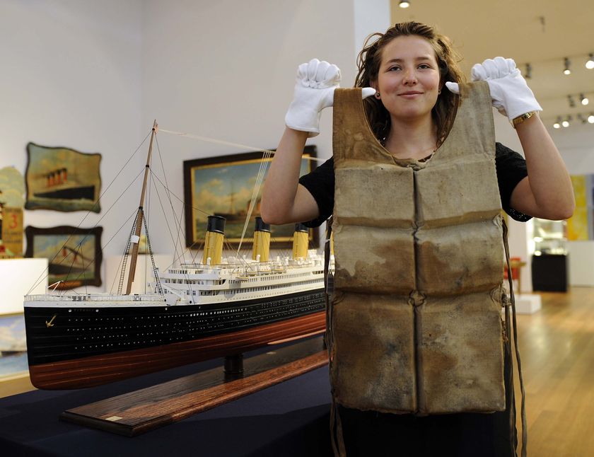 Titanic life jacket to go on sale in New York ABC News