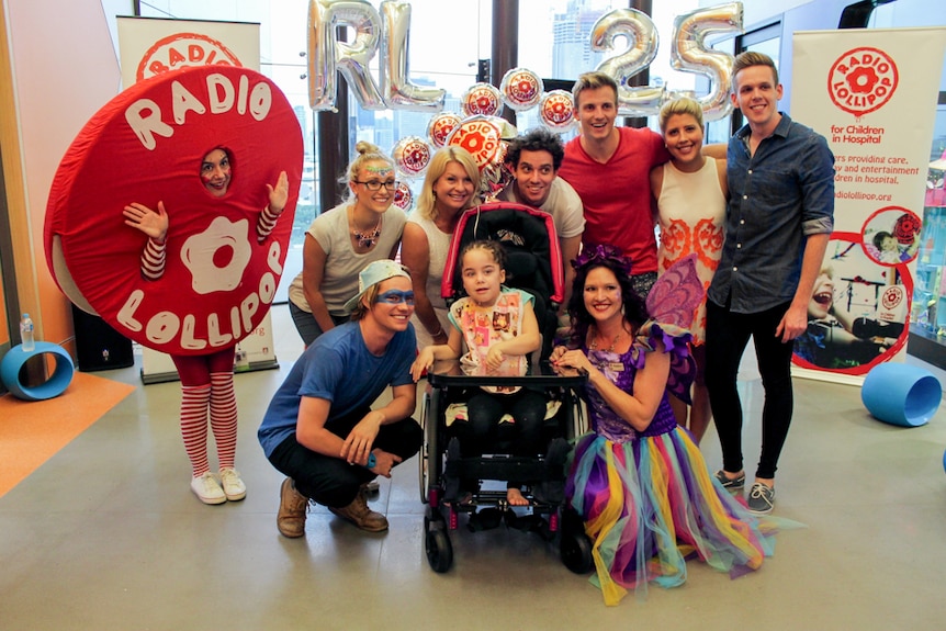 Radio Lollipop's 25th birthday celebration at Lady Cilento Children's Hospital.