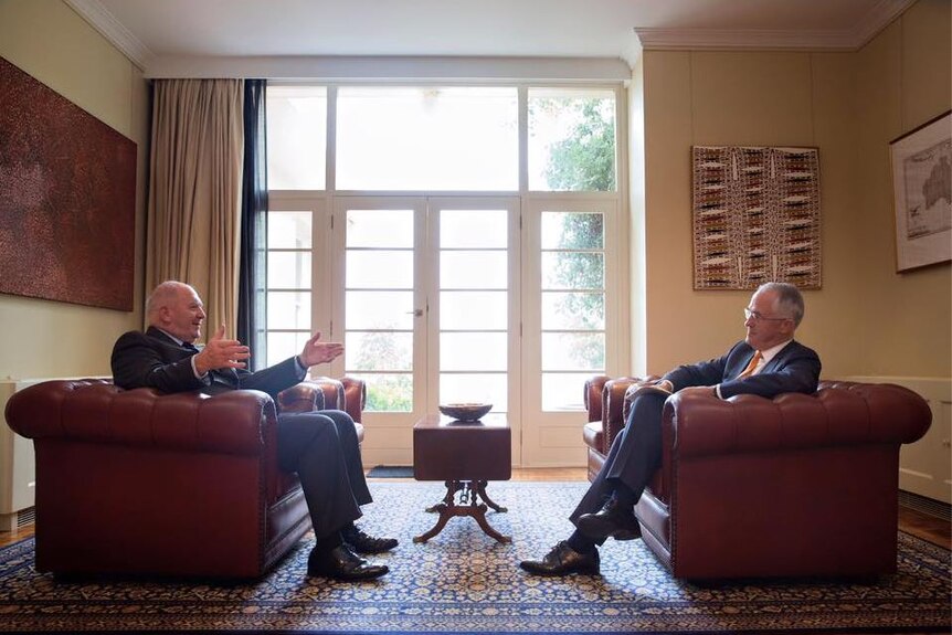 Malcolm Turnbull meets with Peter Cosgrove