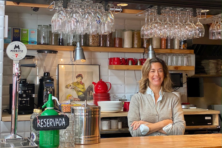 Helena Garriga in her shop.