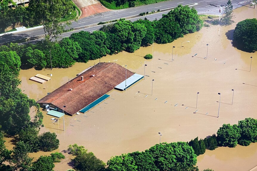 An image of almost submerged in Toowong Bowls club