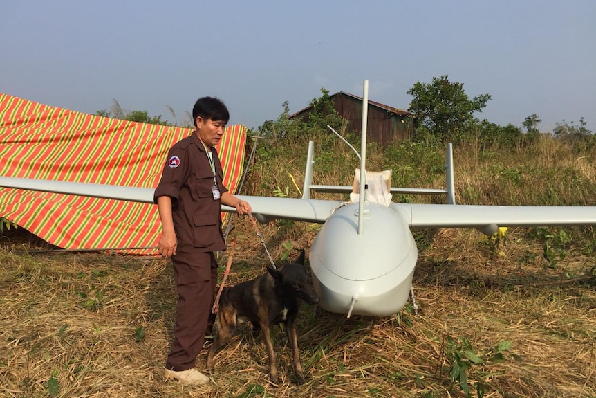 Suspected Chinese drone in Cambodia