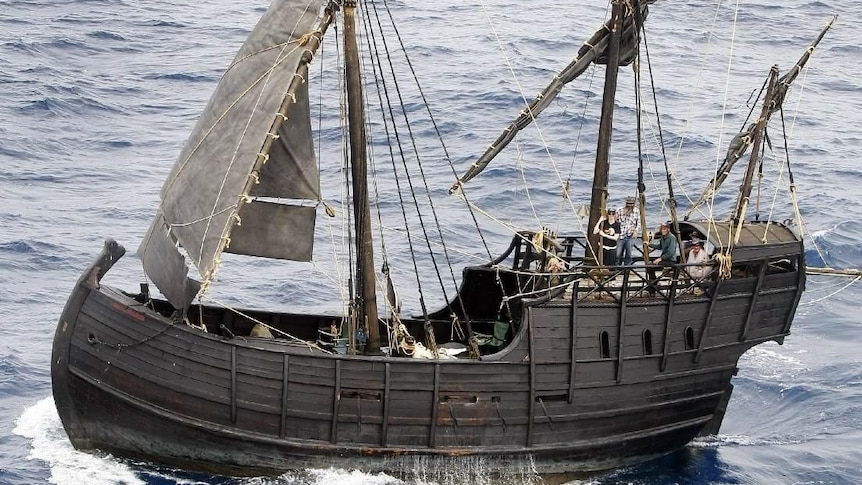 A full size recreation of the 15th century Spanish caravel, Notorious has sailed into Newcastle.