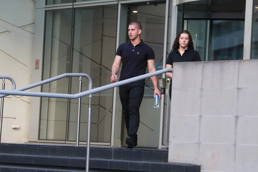 Daniel and Dijana Karovski leave court.