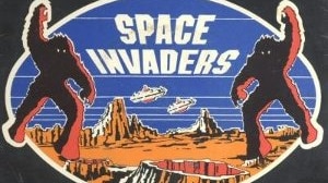 The original artwork for the Space Invaders single.