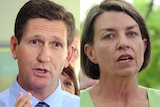 LtoR Qld Opposition Leader Lawrence Springborg and Qld Premier Anna Bligh