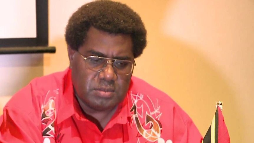 Vanuatu speaker of parliament Marcellino Pipite